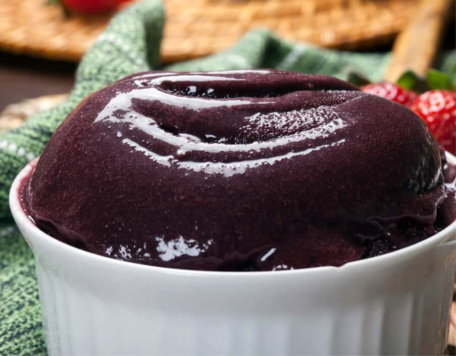 Helado proteico de açai