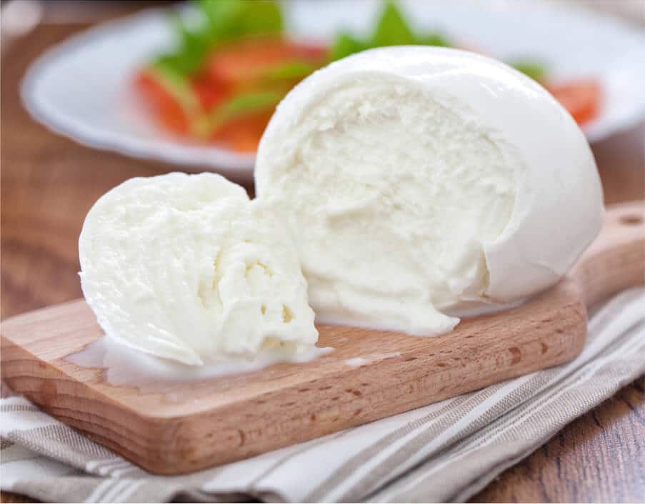 Mozzarella proteica